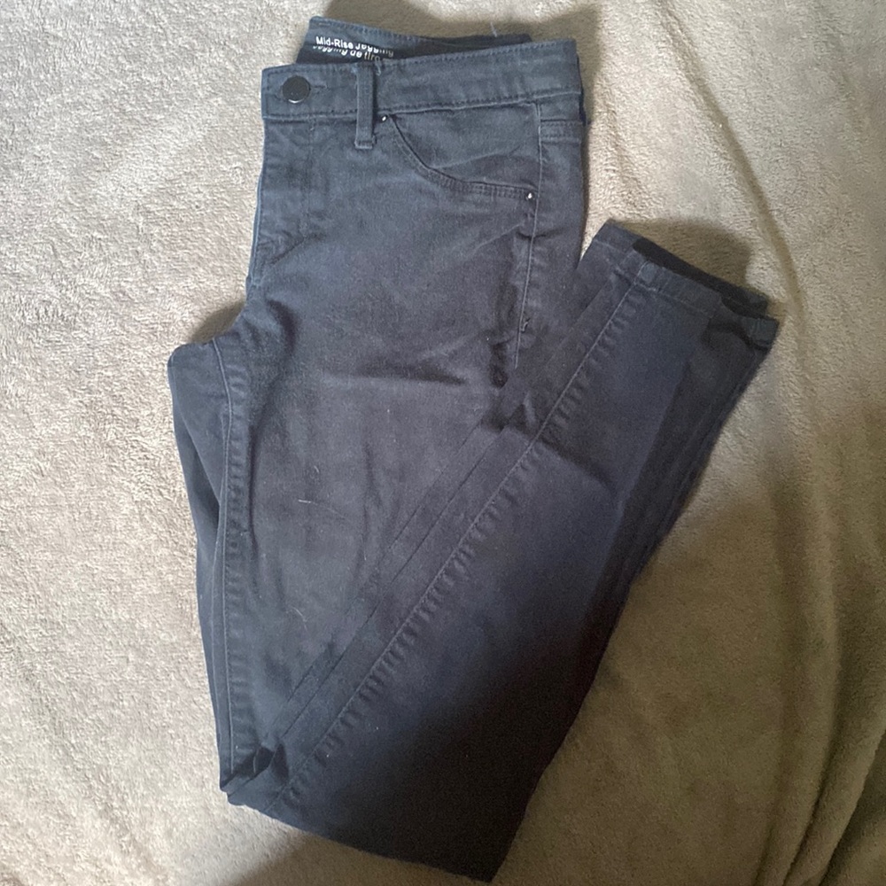 Black jeggings size 4